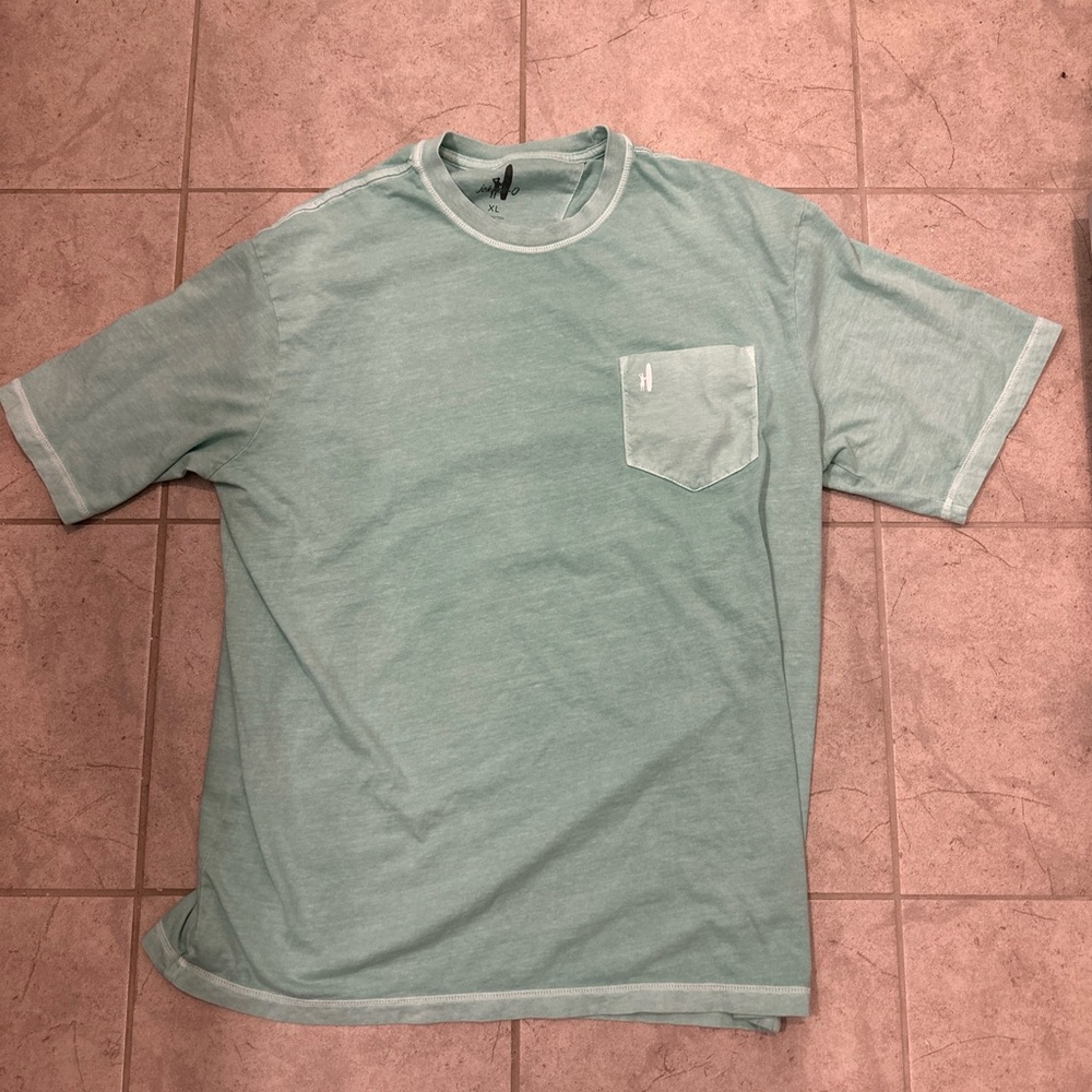 Johnnie-O St Patrick’s Day Mint Green T Shirt! 4 leaf clover size XL